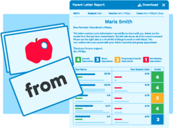 Parent Report with Flashcards